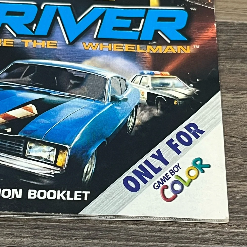 Vintage 2000 Game Boy Color Driver Instruction Manual Only You Are The Wheelman